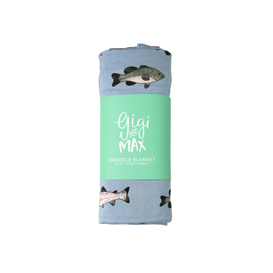 SWADDLE Bamboo Fish Baby Blanket