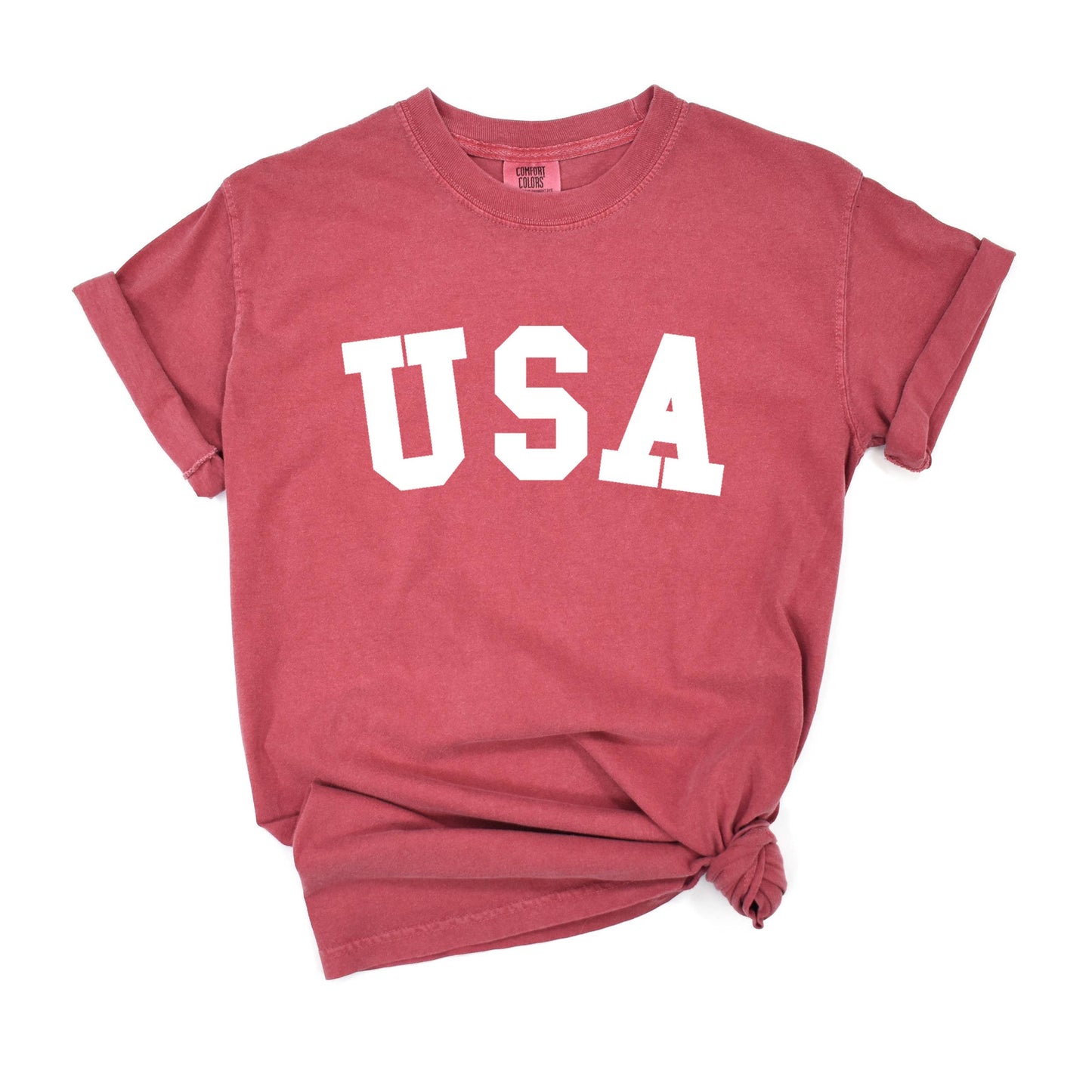 Kids 4th of July USA Patriotic Graphic Tee | Comfort Colors