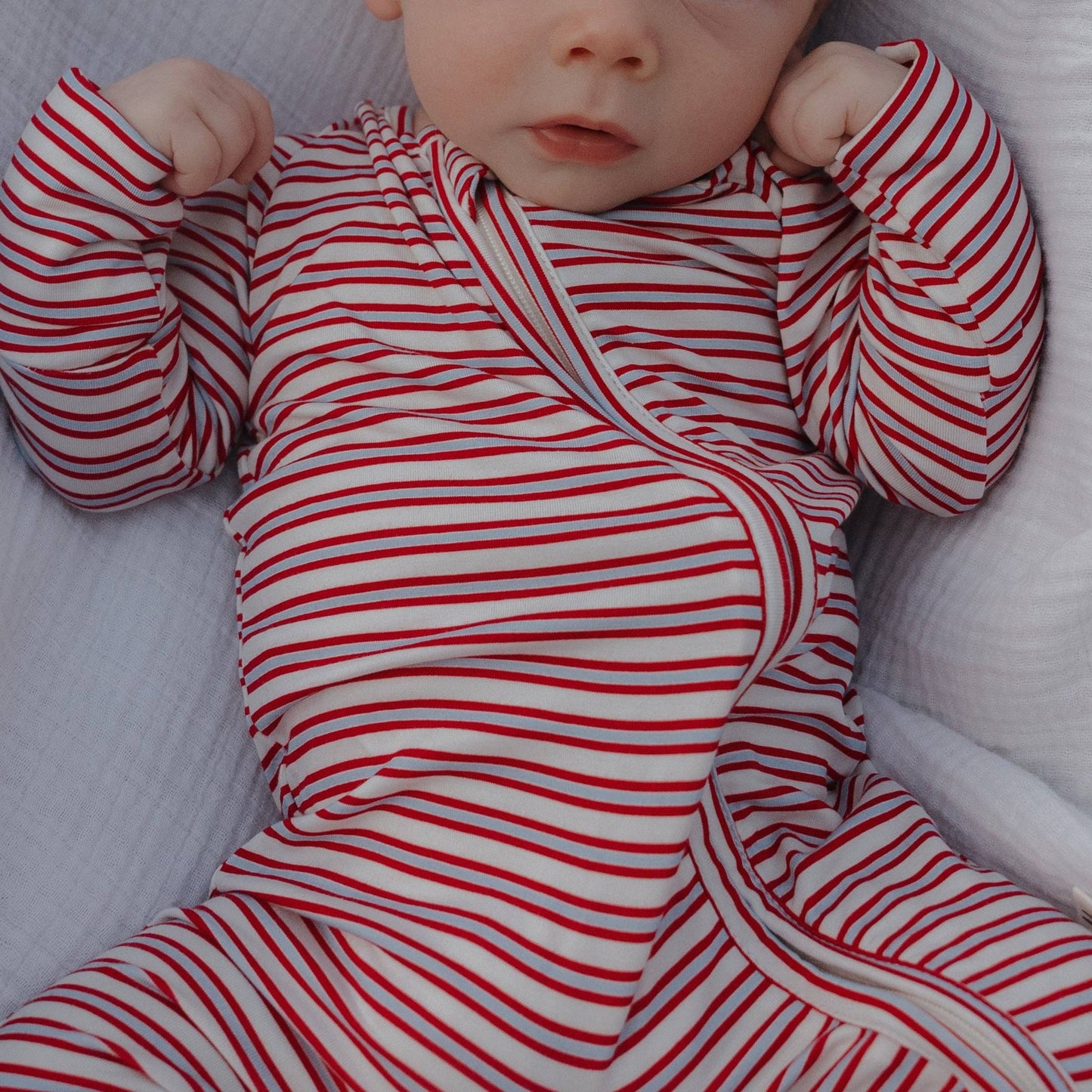 Bamboo Zip Pajamas | Heritage Stripe