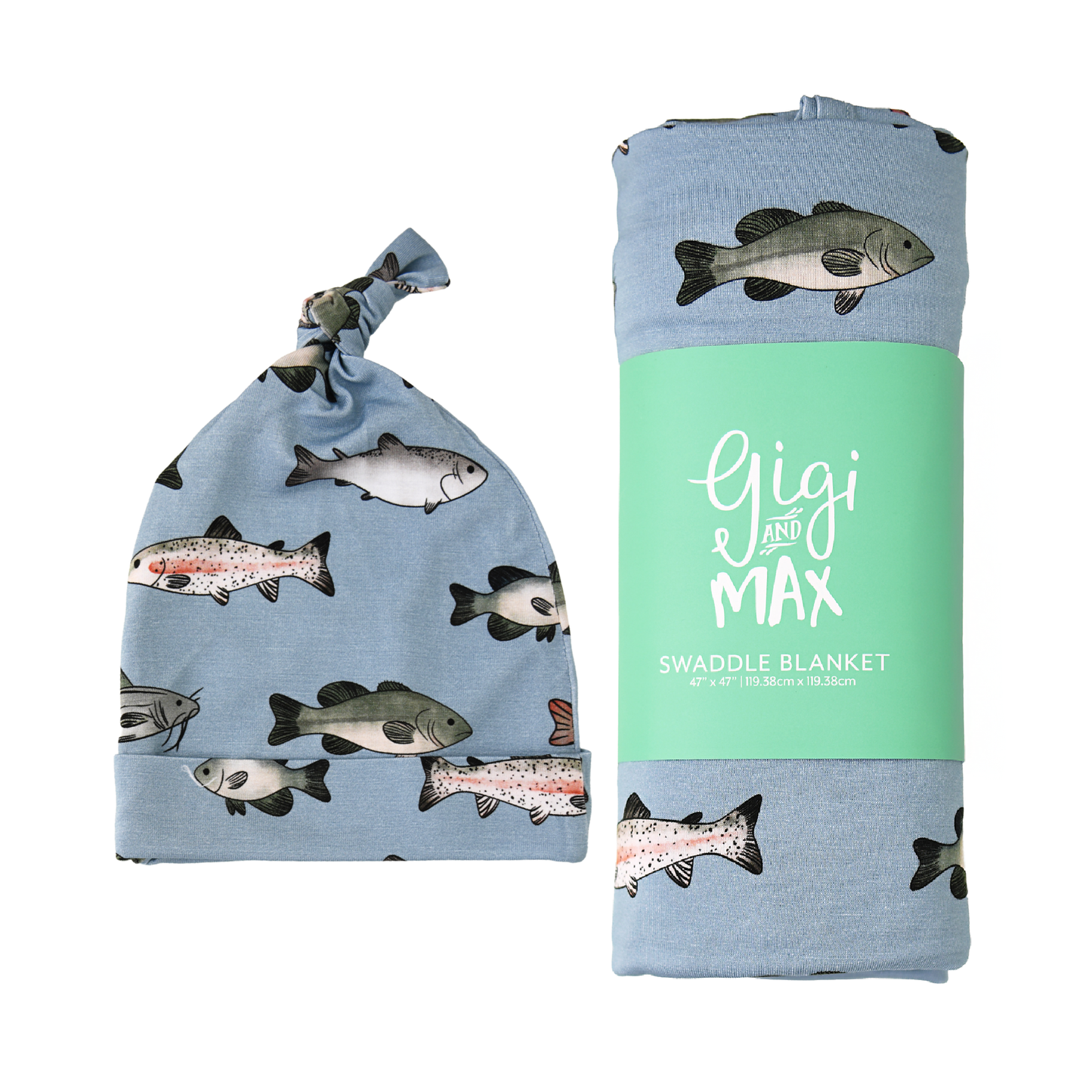 SWADDLE Bamboo Fish Baby Blanket