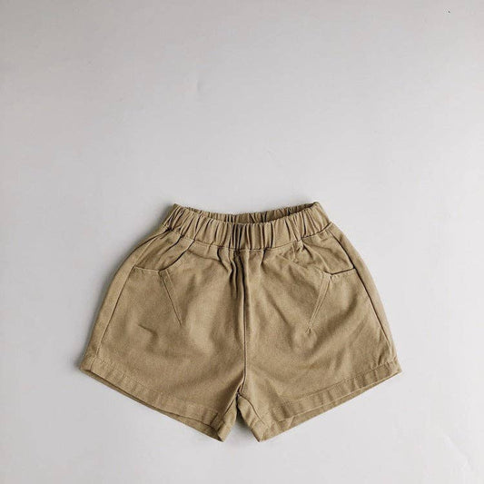Kids Casual Candy Color Shorts Unisex Cotton Trousers